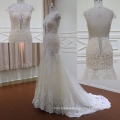 Sweetheart Bridal Gown Tiered Lace Mermaid Backless Wedding Dresses